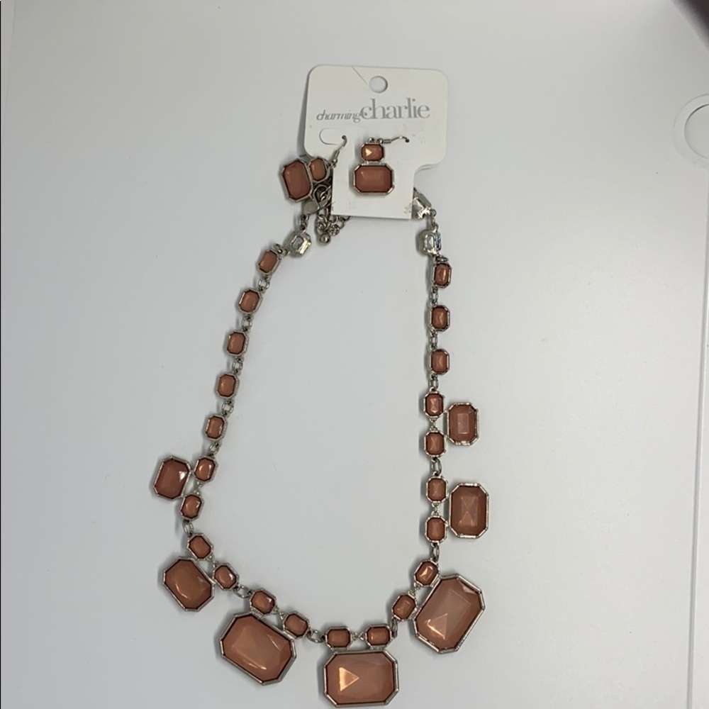 CHARMING Charlie Necklace & Earrings Set - Picture 2 of 3